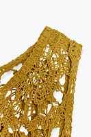ASYMMETRIC CROCHET DRESS