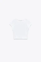 T-SHIRT COURT EN COTON MODAL