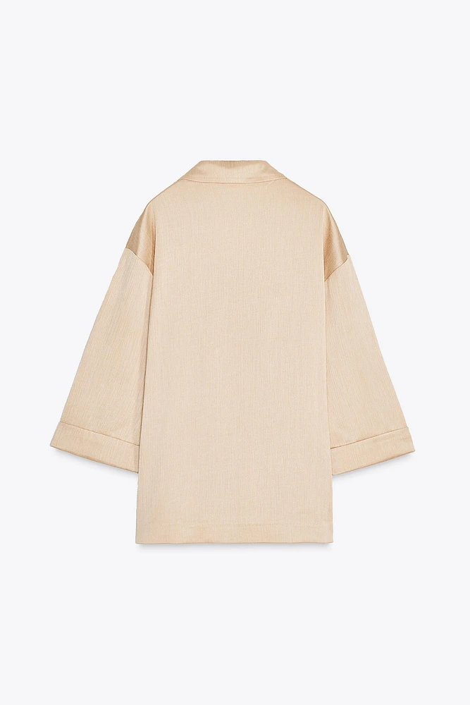 BLAZER EFFET PLISSÉ