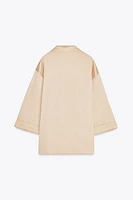 BLAZER EFFET PLISSÉ