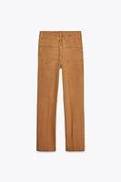 ZW COLLECTION HIGH RISE BOOTCUT CROPPED JEANS