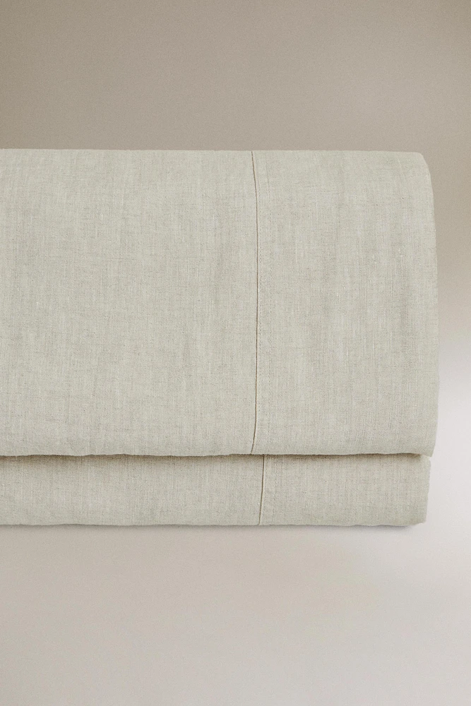 (160 GxM²) WASHED LINEN FLAT SHEET