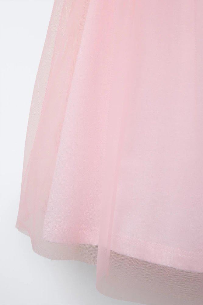 ROBE EN TULLE AVEC NŒUDS