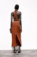 EMBROIDERED MIDI DRESS