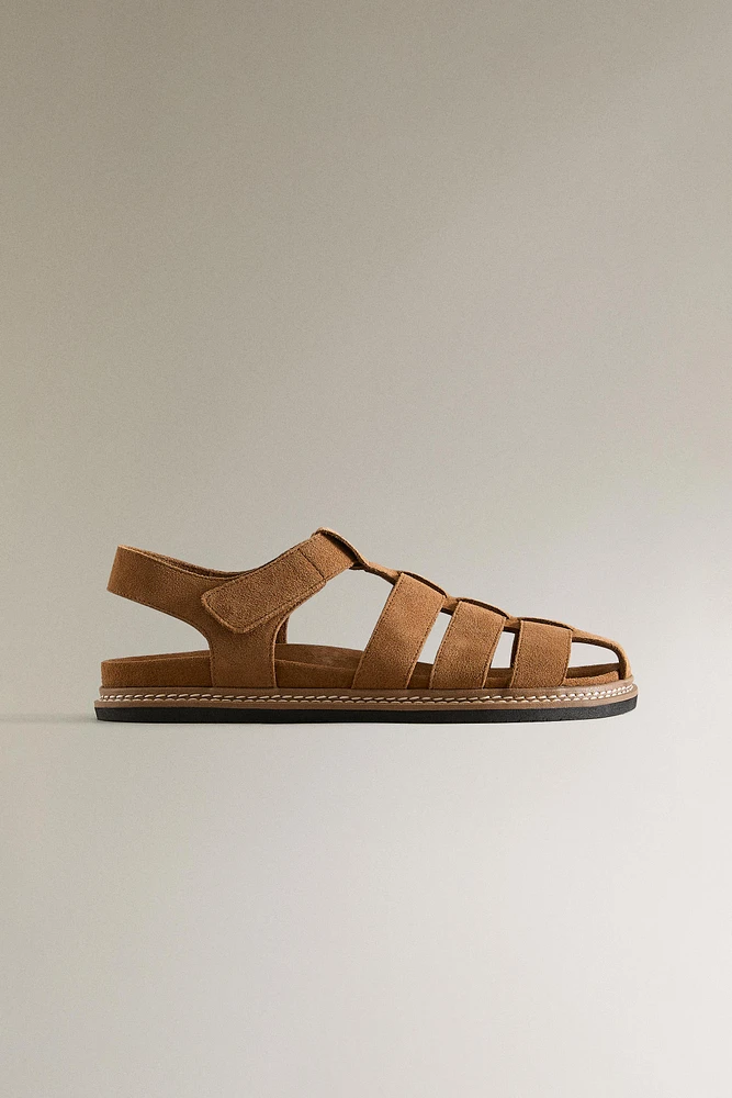 SANDALES CUIR