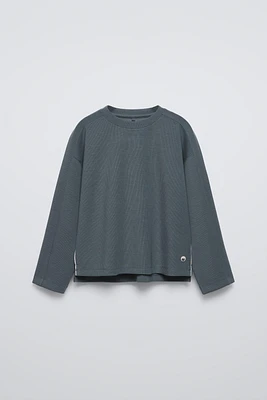 MODAL BLEND RIB SWEATSHIRT