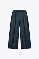 PANTALON JUPE-CULOTTE EN LIN