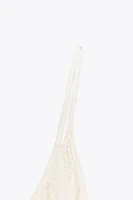 TOP EN POINTE TEXTURE DENTELLE