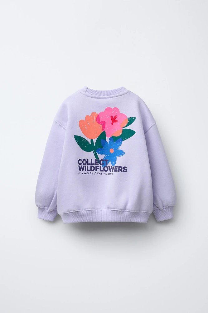 SWEAT IMPRIMÉ DOUILLET