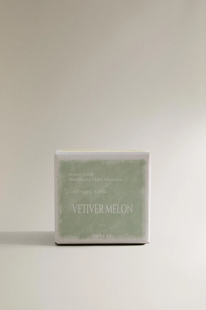 (230 G) VETIVER MELON SCENTED CANDLE