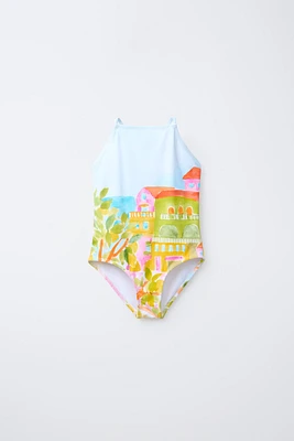 6-14 YEARS/ PRINTED SWIMSUIT
