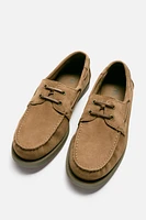 LEATHER BOAT SHOES