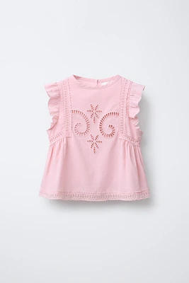 LACE EMBROIDERED SHIRT