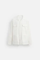 CHEMISE COTON À POCHES