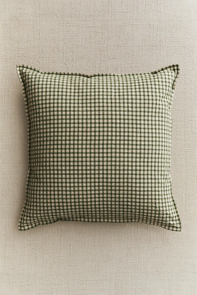 GINGHAM THROW PILLOW COVER