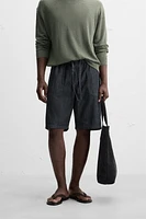 RELAXED FIT DENIM SHORTS