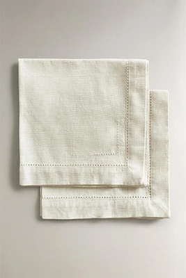 SERVIETTE DE TABLE COTON JOUR ÉCHELLE (LOT 2)