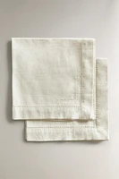 SERVIETTE DE TABLE COTON JOUR ÉCHELLE (LOT 2)