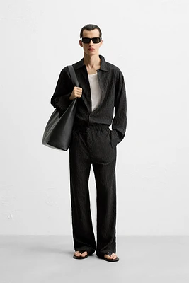 PANTALON FLUIDE À RAYURES