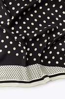 POLKA DOT PRINT SCARF