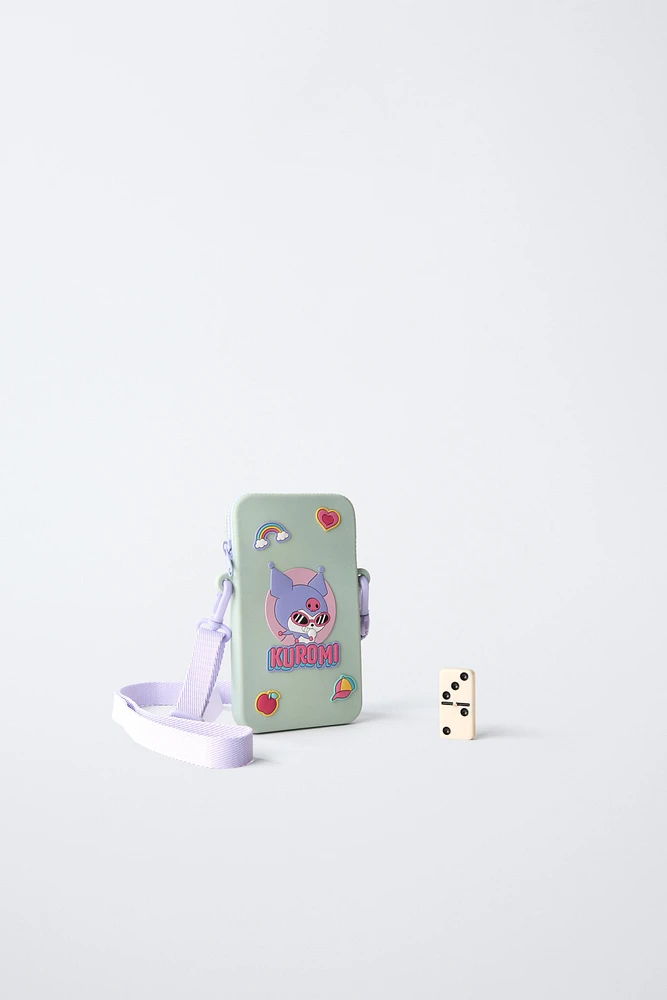 HOUSSE POUR TÉLÉPHONE PORTABLE EFFET GOMME KUROMI © SANRIO