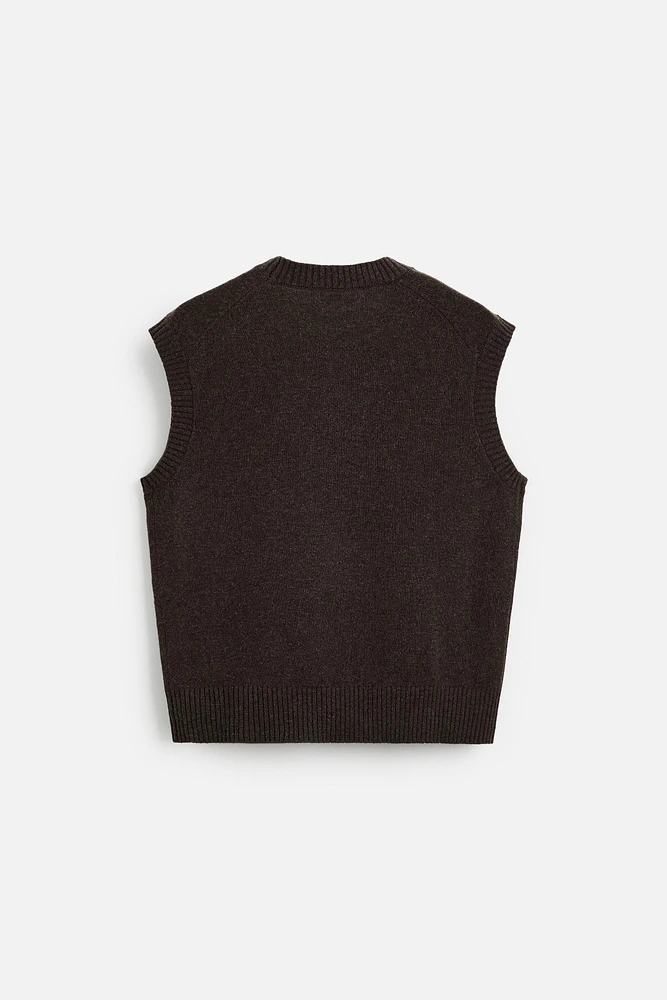 WOOL KNIT VEST