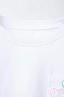 T-SHIRT À POCHE BRODÉE