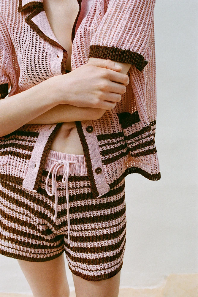 KNITTED POLO JACKET