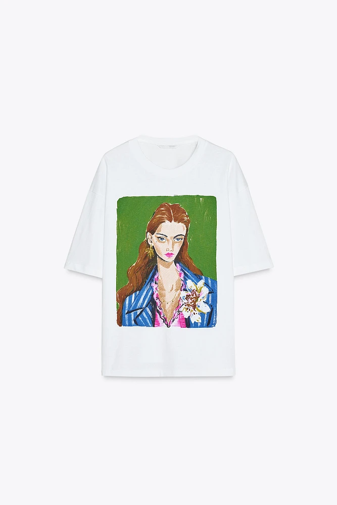 GIRLS PRINT T-SHIRT