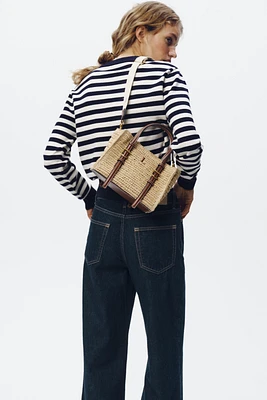 MINI SAC SHOPPER AVEC TOP TRESSÉ