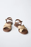 RAFFIA EFFECT SANDALS