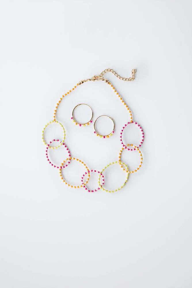 HOOP EARRINGS AND CHOKER PACK
