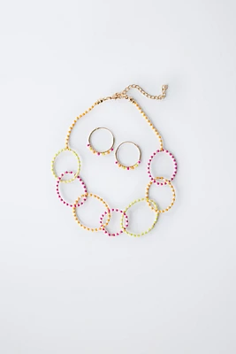 HOOP EARRINGS AND CHOKER PACK