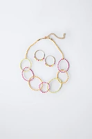 HOOP EARRINGS AND CHOKER PACK