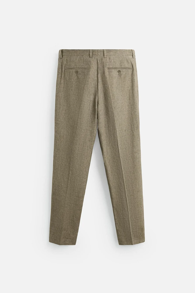 PANTALON DE COSTUME 100 % LIN ÉDITION LIMITÉE