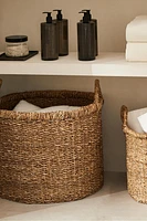 LARGE SEAGRASS BASKET WITH HANDLES