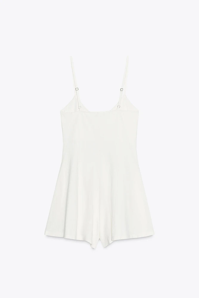 COTTON STRAPPY JUMPSUIT