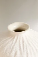 TEXTURED CERAMIC VASE