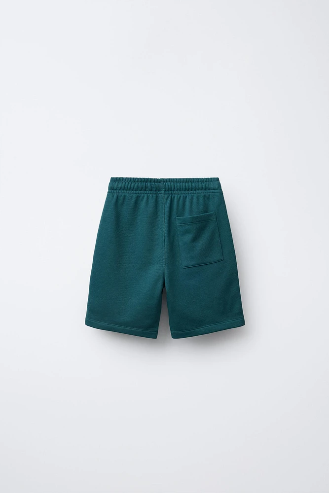 EMBROIDERED JOGGING SHORTS