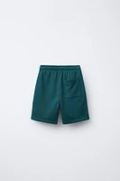 EMBROIDERED JOGGING SHORTS