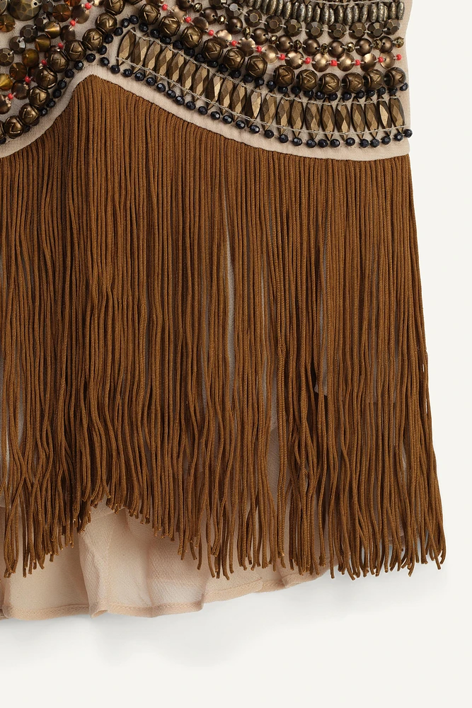 TOP BRODÉ FRANGES LIMITED EDITION