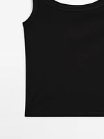 Cotton blend tank top