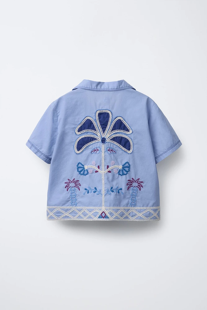 FLORAL EMBROIDERY SHIRT