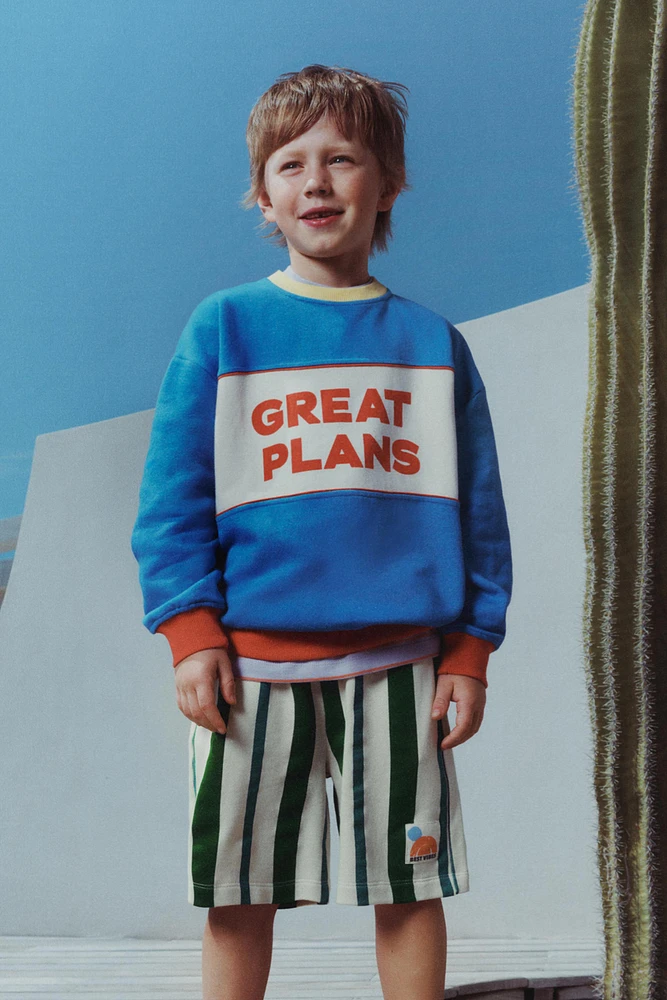 TEXT PRINT SWEATSHIRT