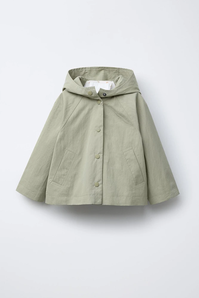 FLORAL LINED PARKA