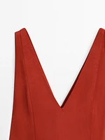 Long flowing flounce dress