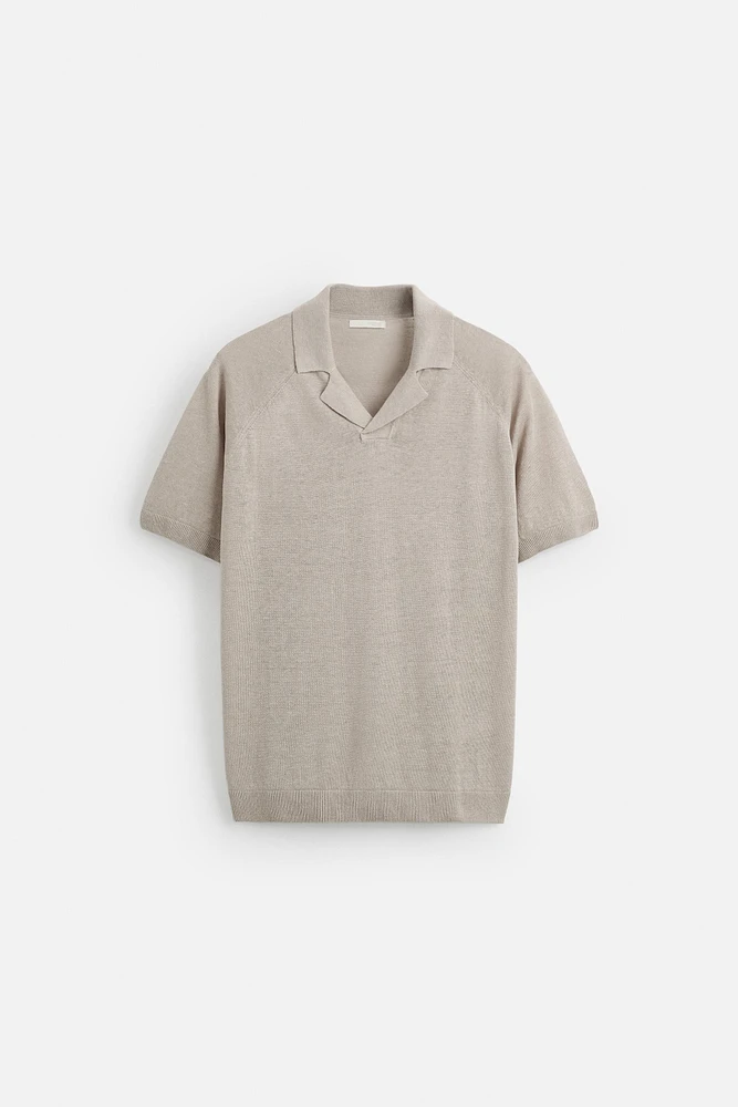 POLO EN MAILLE DE LIN