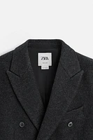 DOUBLE-BREASTED WOOL BLAZER