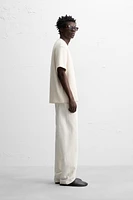 STRAIGHT FIT COTTON-HEMP JEANS