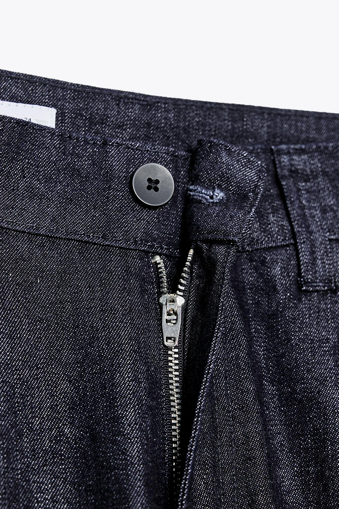PANTALON DENIM TRF À PINCES